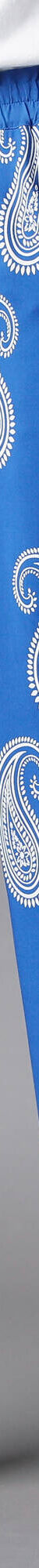 Pantalon large raccourci, imprimé bandana (bleu) Pantalon large raccourci, imprimé bandana (bleu)